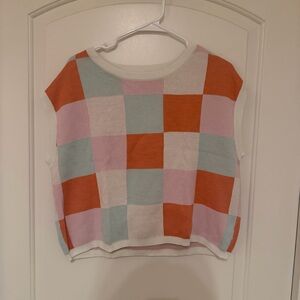 Colorful Checkered Top